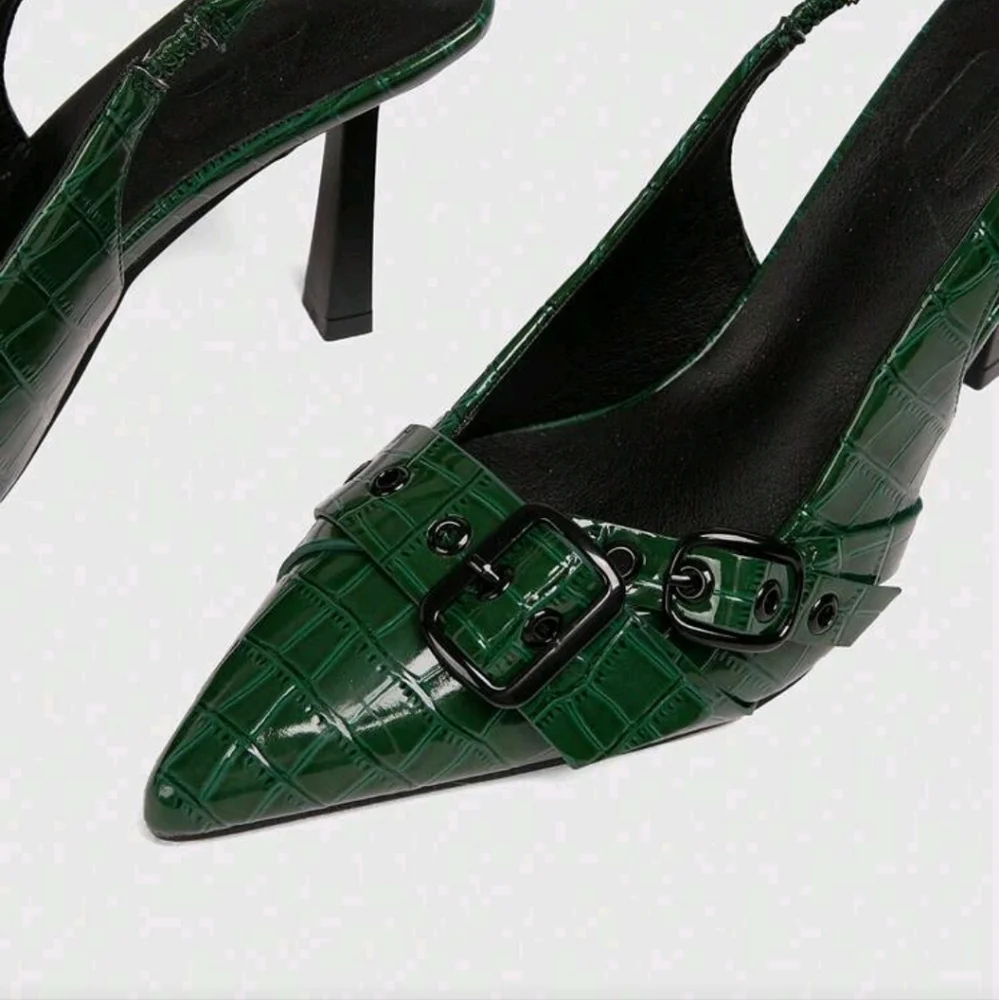 Women's Y2K Punk Style High Heel Pumps, Suitable For Motorcycle,Cool Girl,Party - Picture 4 of 5